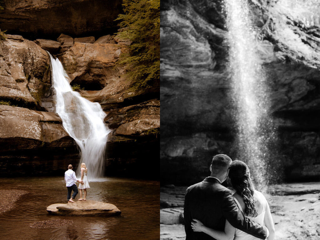 Rainy Day Elopement Wedding Ideas Tips Hocking Hills Ohio Midwest Elizabeth Nihiser Photography