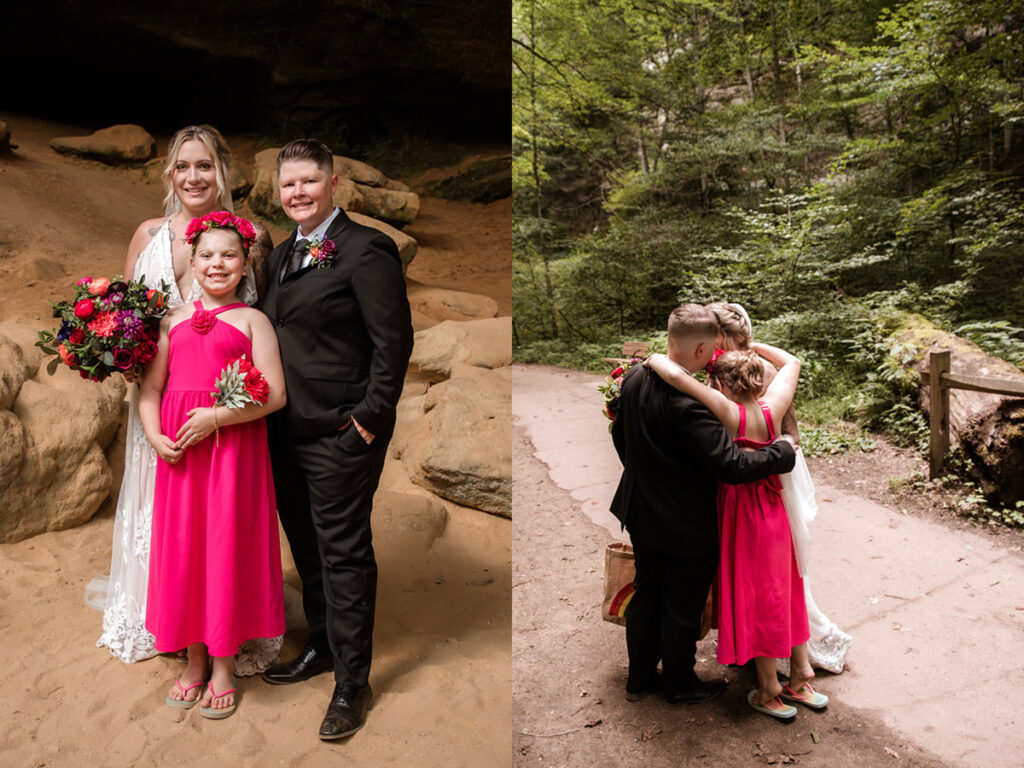 Hocking Hills Ash Cave Private Vows Renewal One Year Anniversary Taco Bell Dairy Queen Alternative Reception Elizabeth Nihiser Photography LGBTQ+ Elopement