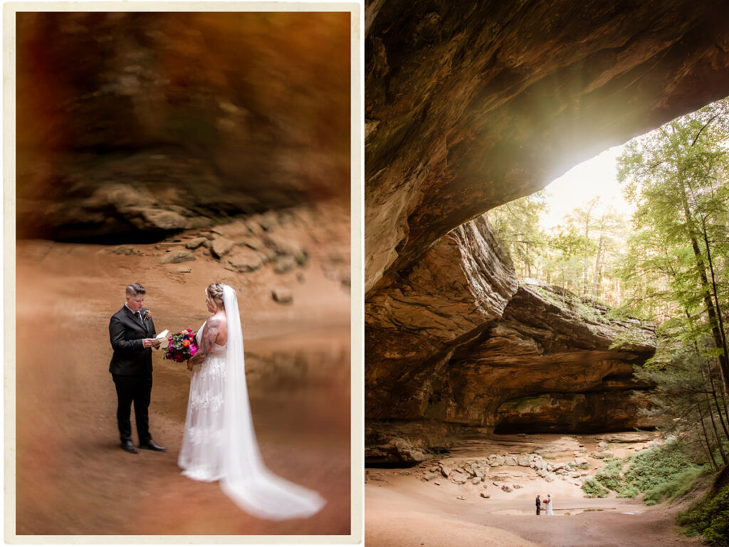 Hocking Hills Ash Cave Private Vows Renewal One Year Anniversary Taco Bell Dairy Queen Alternative Reception Elizabeth Nihiser Photography LGBTQ+ Elopement