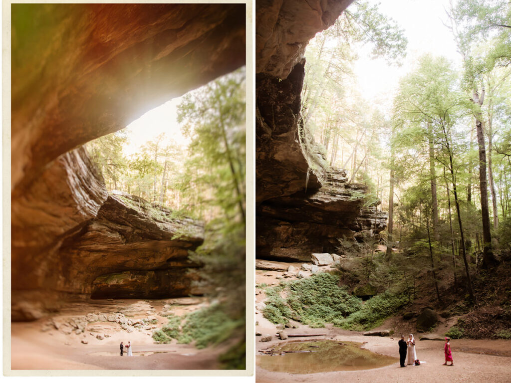 Hocking Hills Ash Cave Private Vows Renewal One Year Anniversary Taco Bell Dairy Queen Alternative Reception Elizabeth Nihiser Photography LGBTQ+ Elopement