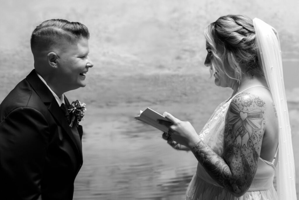 Hocking Hills Ash Cave Private Vows Renewal One Year Anniversary Taco Bell Dairy Queen Alternative Reception Elizabeth Nihiser Photography LGBTQ+ Elopement