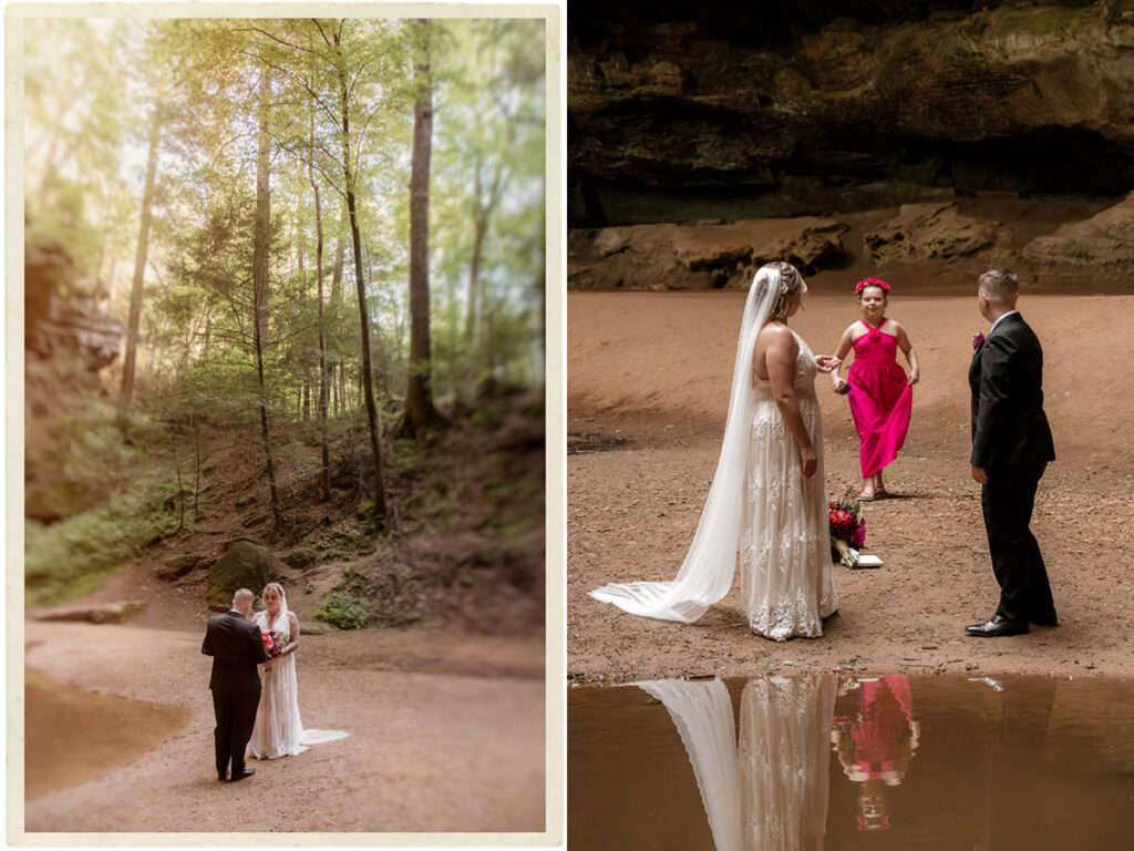 Hocking Hills Ash Cave Private Vows Renewal One Year Anniversary Taco Bell Dairy Queen Alternative Reception Elizabeth Nihiser Photography LGBTQ+ Elopement