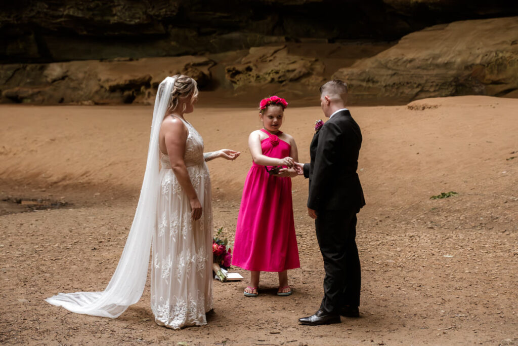 Hocking Hills Ash Cave Private Vows Renewal One Year Anniversary Taco Bell Dairy Queen Alternative Reception Elizabeth Nihiser Photography LGBTQ+ Elopement