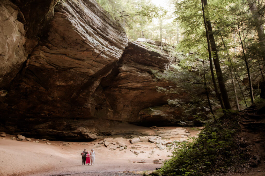 Hocking Hills Ash Cave Private Vows Renewal One Year Anniversary Taco Bell Dairy Queen Alternative Reception Elizabeth Nihiser Photography LGBTQ+ Elopement