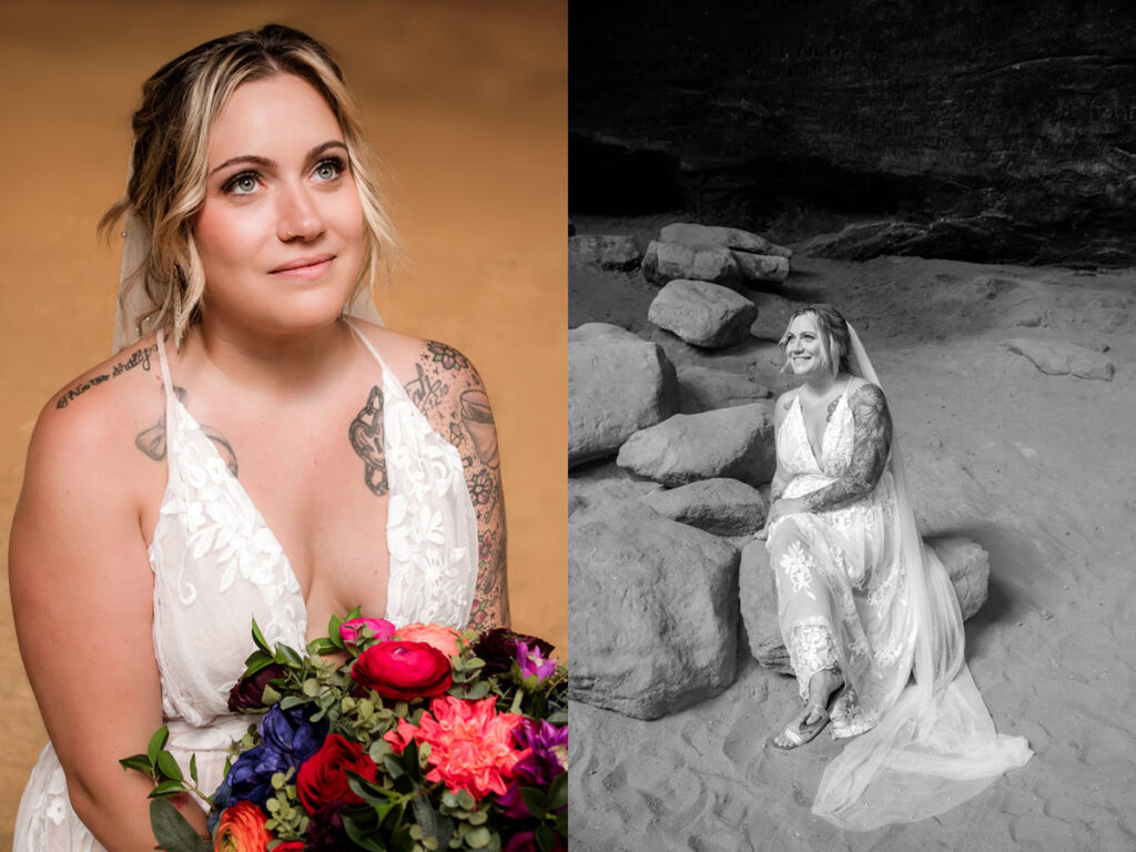 Hocking Hills Ash Cave Private Vows Renewal One Year Anniversary Taco Bell Dairy Queen Alternative Reception Elizabeth Nihiser Photography LGBTQ+ Elopement