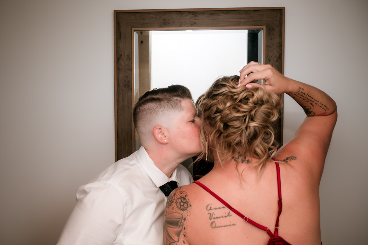 Hocking Hills Ash Cave Private Vows Renewal One Year Anniversary Taco Bell Dairy Queen Alternative Reception Elizabeth Nihiser Photography LGBTQ+ Elopement