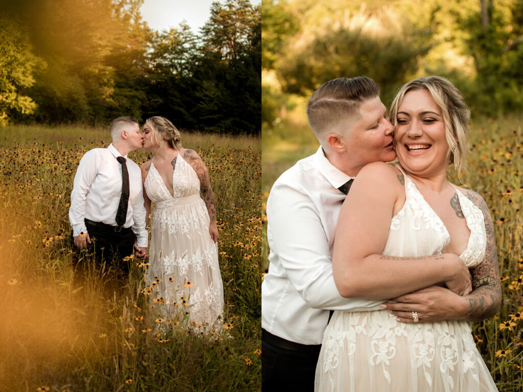 Hocking Hills Ash Cave Private Vows Renewal One Year Anniversary Taco Bell Dairy Queen Alternative Reception Elizabeth Nihiser Photography LGBTQ+ Elopement