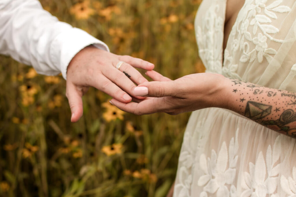 Hocking Hills Ash Cave Private Vows Renewal One Year Anniversary Taco Bell Dairy Queen Alternative Reception Elizabeth Nihiser Photography LGBTQ+ Elopement