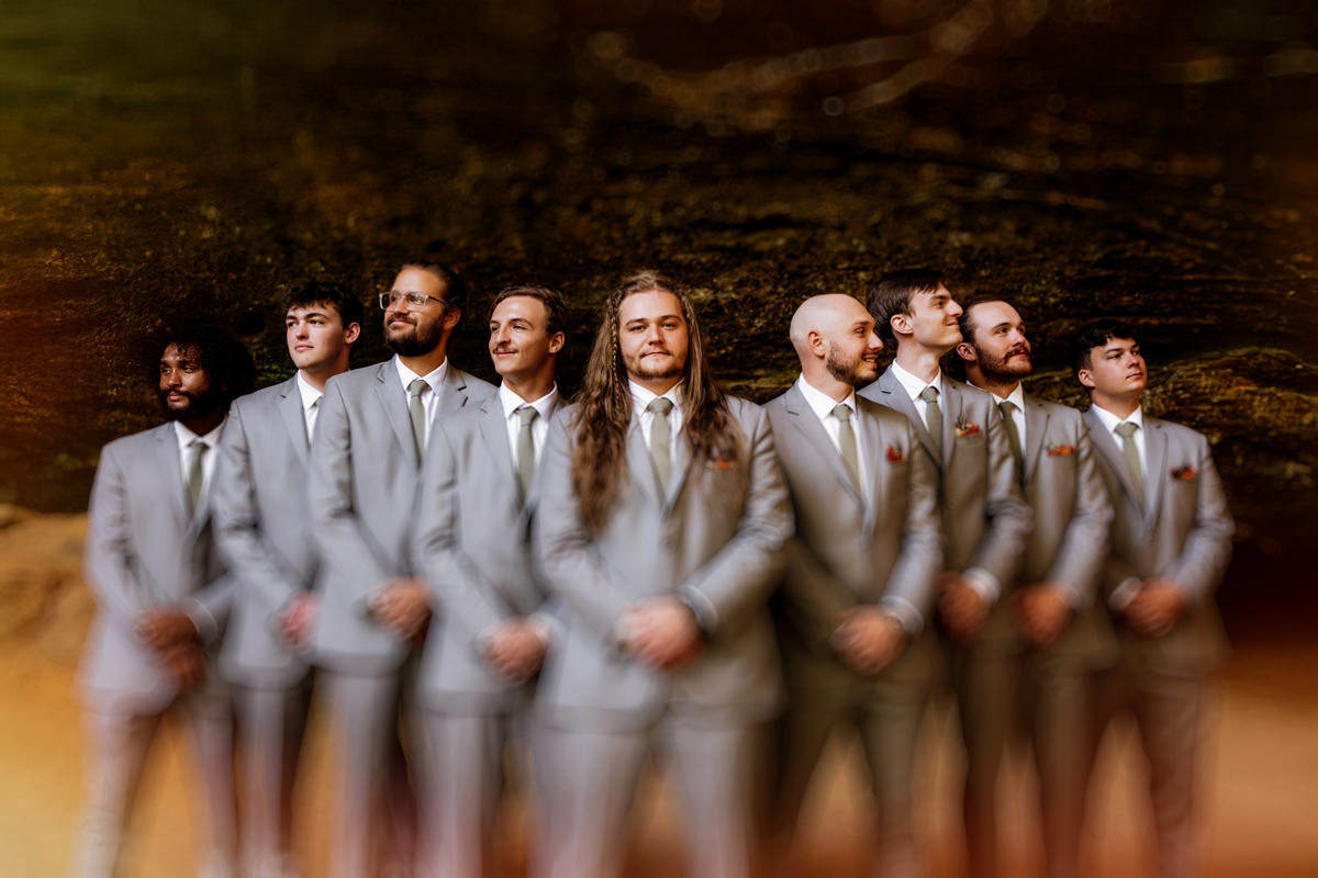 Hocking Hills Haven at Cedar Grove Ash Cave Wedding Group Photos