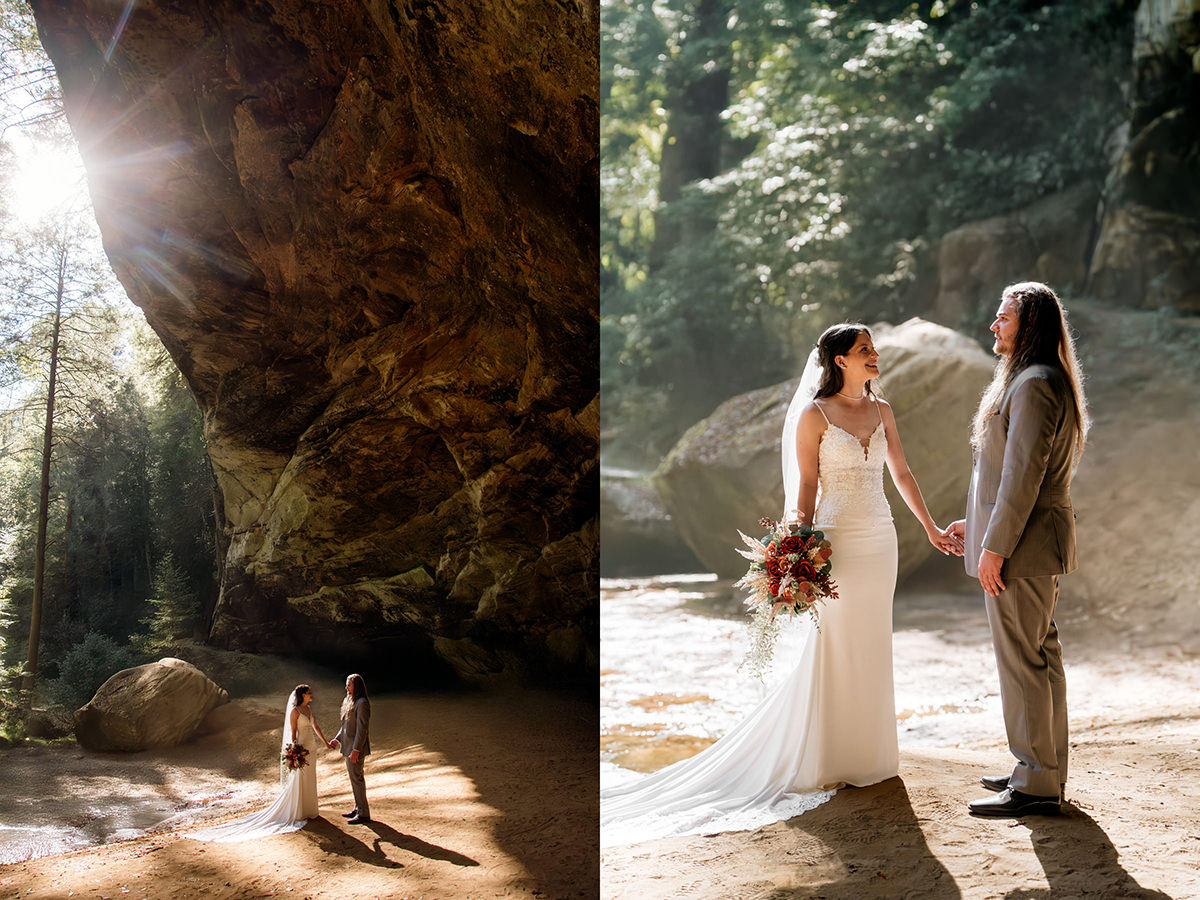 Hocking Hills Haven at Cedar Grove Ash Cave Wedding Group Photos