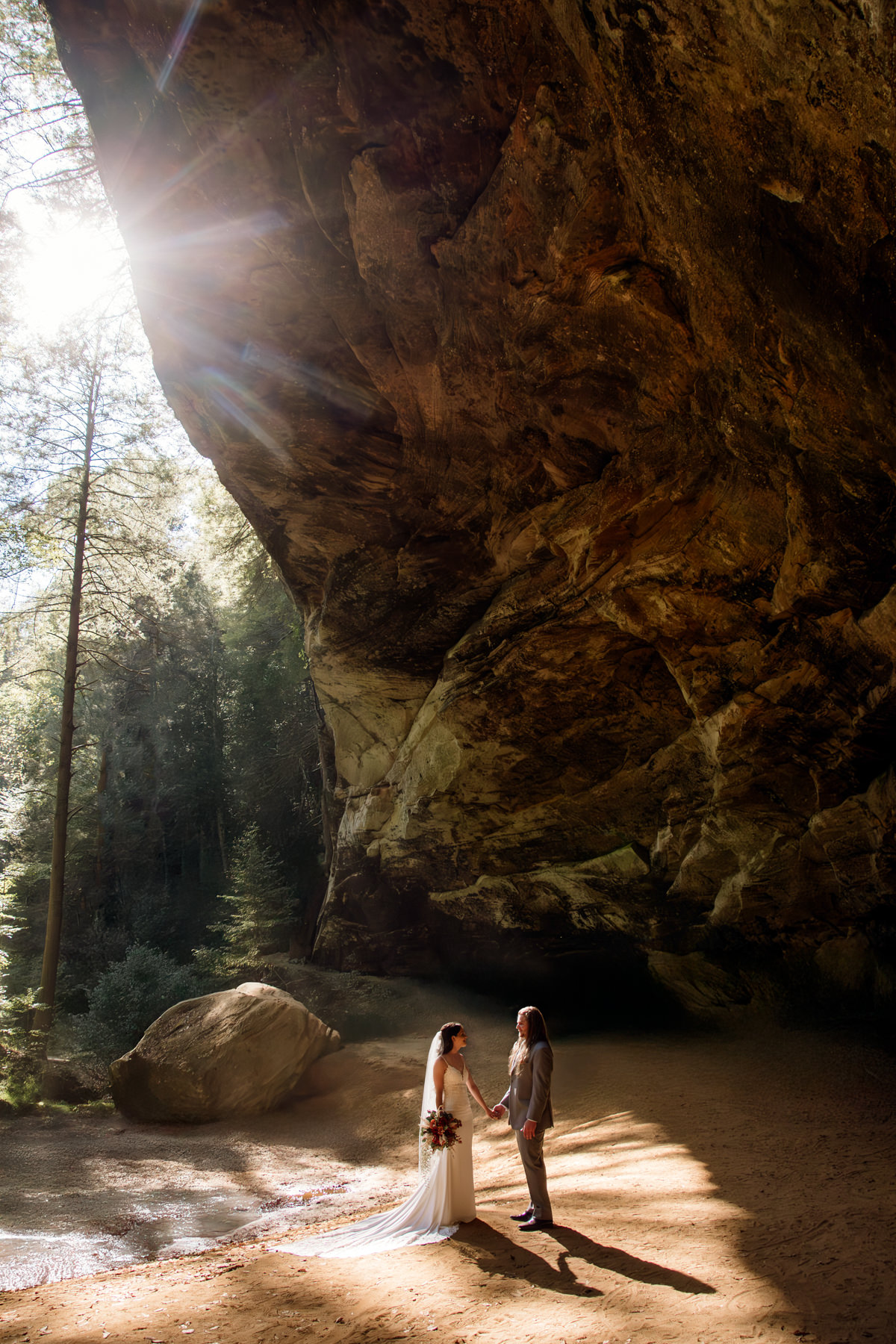 Hocking Hills Haven at Cedar Grove Ash Cave Wedding Group Photos