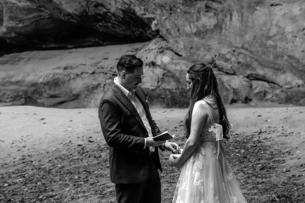 Old Man's Cave Hocking Hills Ohio Adventure Elopement Photographer Ash Cave