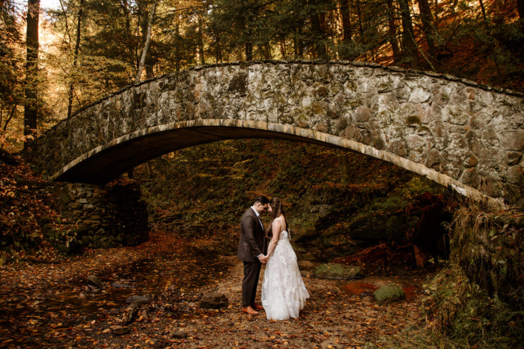 Old Man's Cave Hocking Hills Ohio Adventure Elopement Photographer Ash Cave