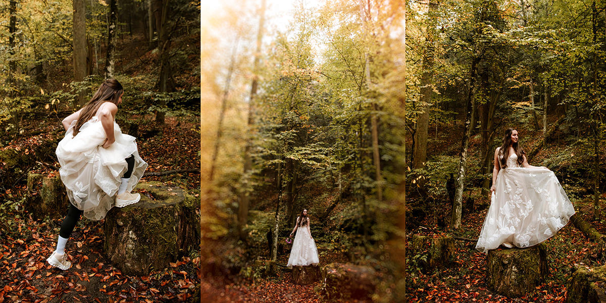 Old Man's Cave Hocking Hills Ohio Adventure Elopement Photographer Ash Cave