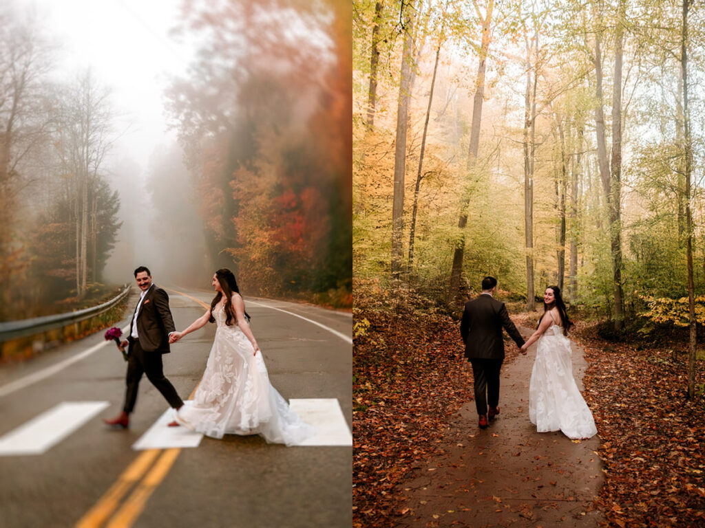 Old Man's Cave Hocking Hills Ohio Adventure Elopement Photographer Ash Cave