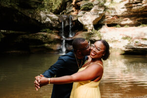 Hocking Hills Old Man's Cave Upper Falls Surprise Engagement Proposal Photographer