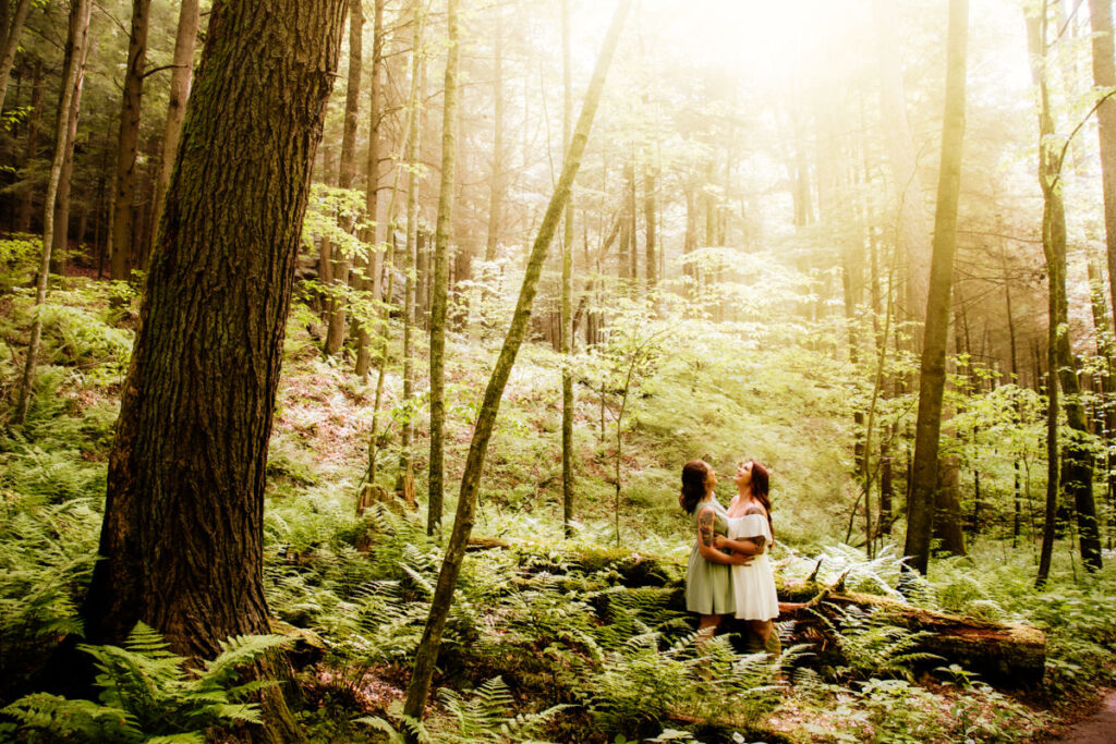 Hocking Hills Treehouse Surprise Proposal Engagement Hot Tub Boudoir