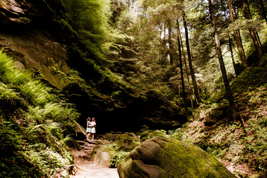 Hocking Hills Treehouse Surprise Proposal Engagement Hot Tub Boudoir