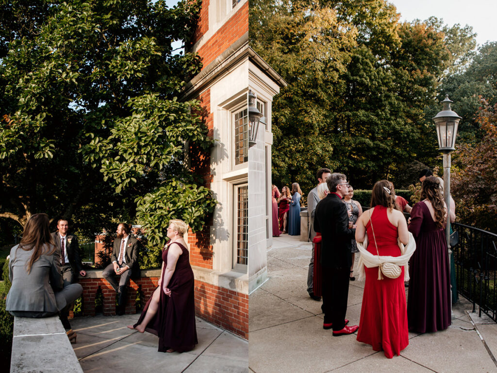 Jeffrey Mansion Dark Romantic Intimate October Fall Autumn Wedding in Columbus, Ohio Elizabeth Nihiser Photography Photographer group photos