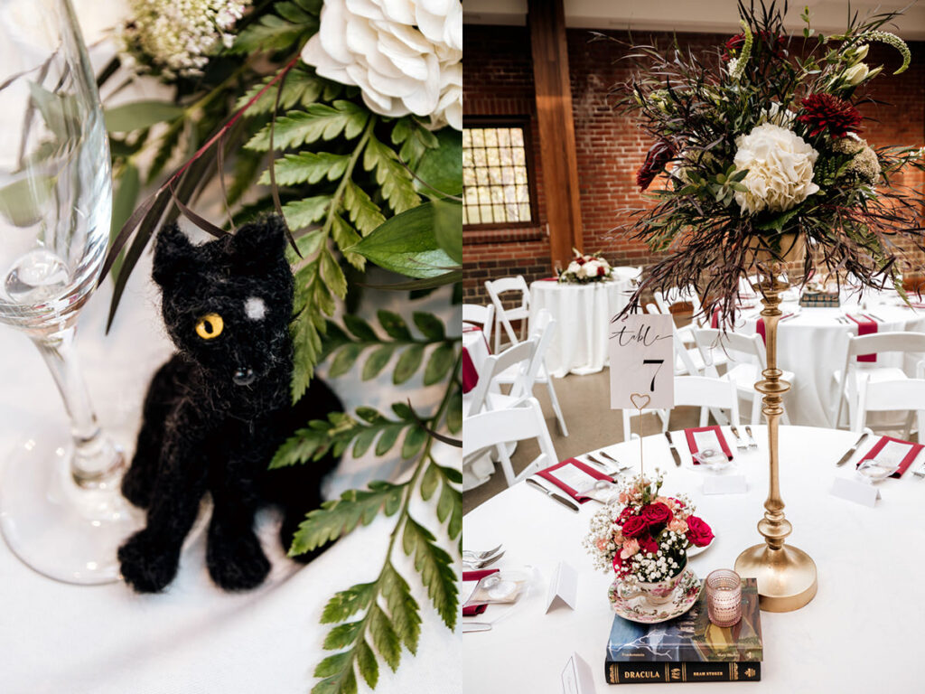 Jeffrey Mansion Dark Romantic Intimate October Fall Autumn Wedding in Columbus, Ohio Elizabeth Nihiser Photography Photographer reception