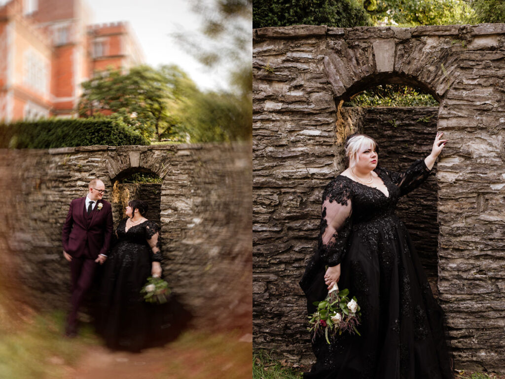 Jeffrey Mansion Dark Romantic Intimate October Fall Autumn Wedding in Columbus, Ohio Elizabeth Nihiser Photography Photographer portraits