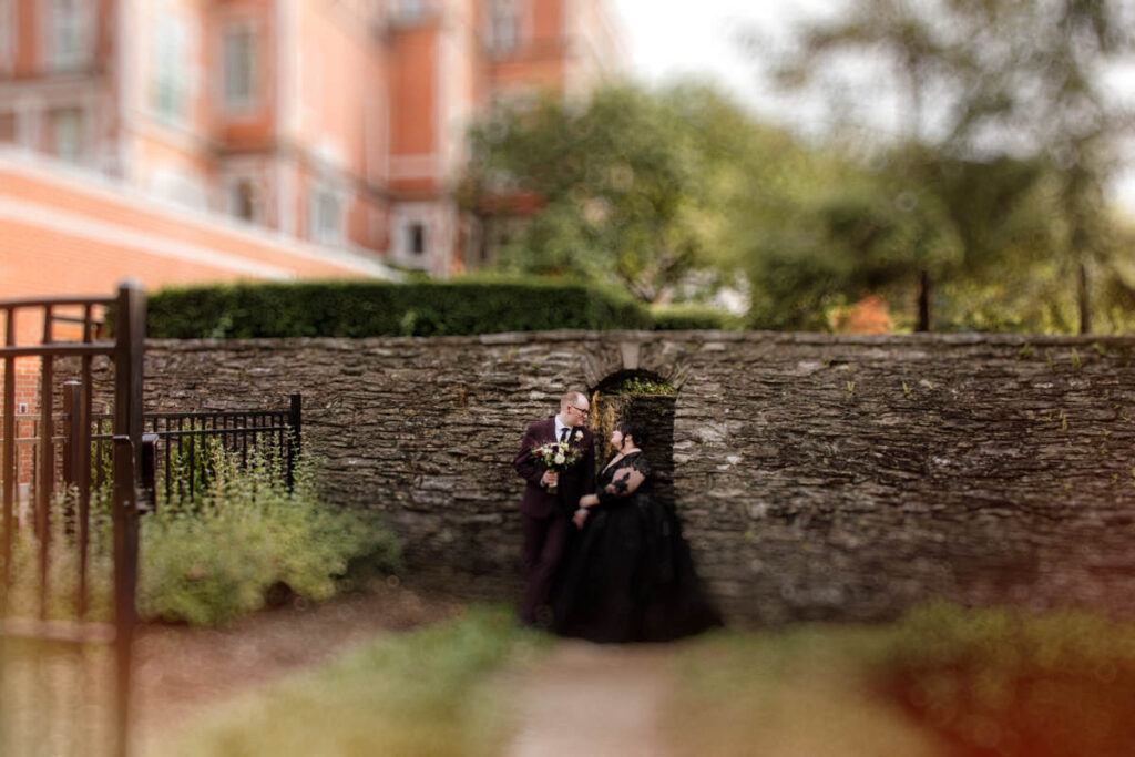 Jeffrey Mansion Dark Romantic Intimate October Fall Autumn Wedding in Columbus, Ohio Elizabeth Nihiser Photography Photographer portraits