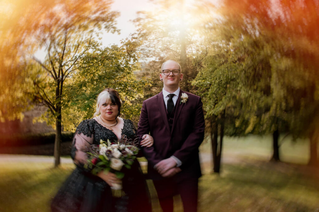 Jeffrey Mansion Dark Romantic Intimate October Fall Autumn Wedding in Columbus, Ohio Elizabeth Nihiser Photography Photographer portraits