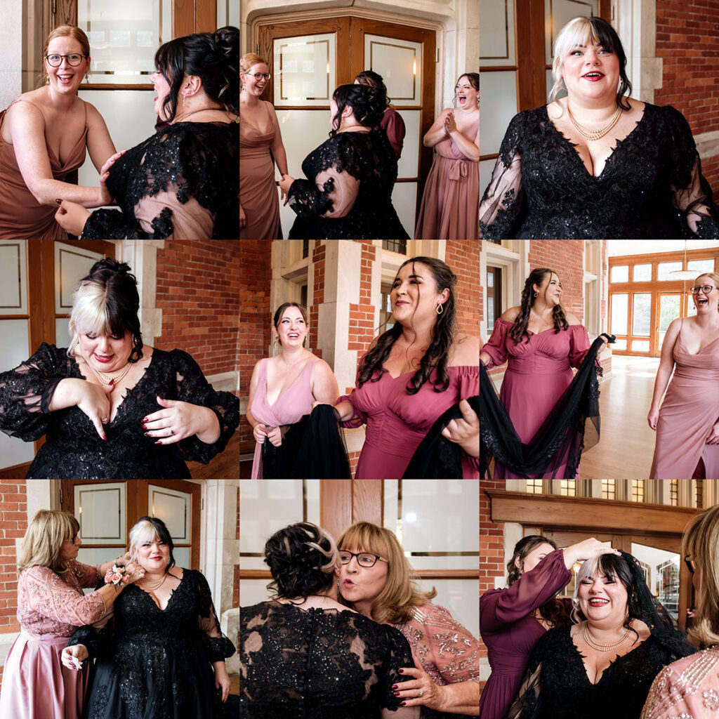 Jeffrey Mansion Dark Romantic Intimate October Fall Autumn Wedding in Columbus, Ohio Elizabeth Nihiser Photography Photographer