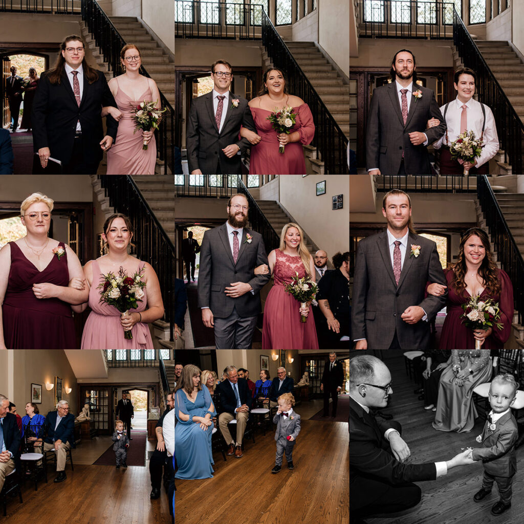 Jeffrey Mansion Dark Romantic Intimate October Fall Autumn Wedding in Columbus, Ohio Elizabeth Nihiser Photography Photographer