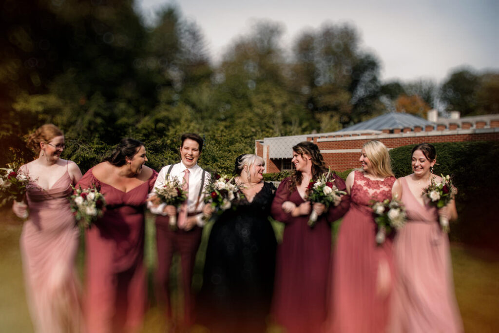 Jeffrey Mansion Dark Romantic Intimate October Fall Autumn Wedding in Columbus, Ohio Elizabeth Nihiser Photography Photographer group photos