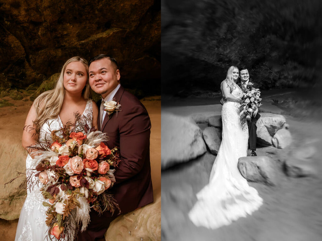 Wandering Weddings Ohio Hocking Hills Ash Cave Old Man's Cave State Park Wedding Elopement Adventurous Intimate Private Elizabeth Nihiser Photography Photographer Midwest West Virginia