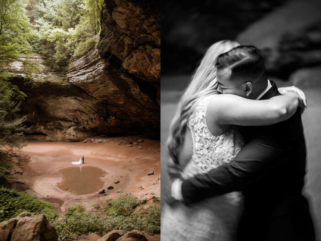 Wandering Weddings Ohio Hocking Hills Ash Cave Old Man's Cave State Park Wedding Elopement Adventurous Intimate Private Elizabeth Nihiser Photography Photographer Midwest West Virginia