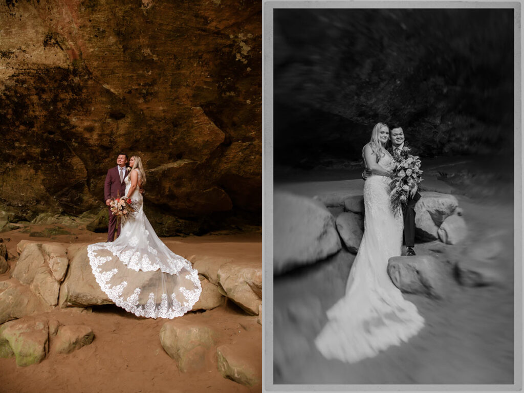 Wandering Weddings Ohio Hocking Hills Ash Cave Old Man's Cave State Park Wedding Elopement Adventurous Intimate Private Elizabeth Nihiser Photography Photographer Midwest West Virginia