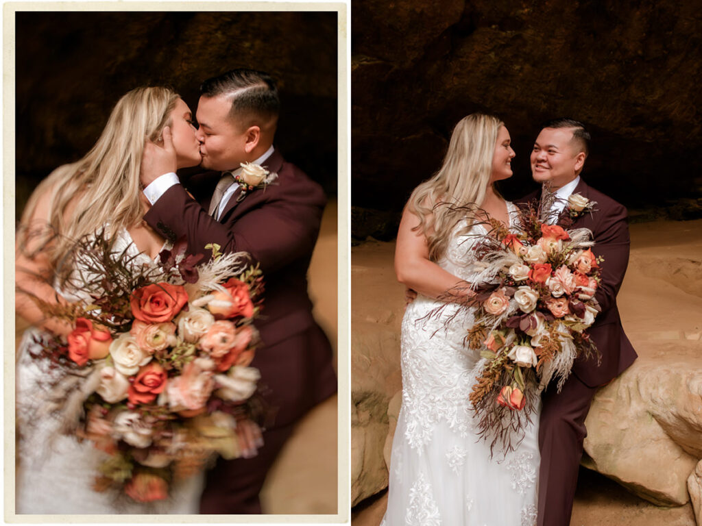 Wandering Weddings Ohio Hocking Hills Ash Cave Old Man's Cave State Park Wedding Elopement Adventurous Intimate Private Elizabeth Nihiser Photography Photographer Midwest West Virginia