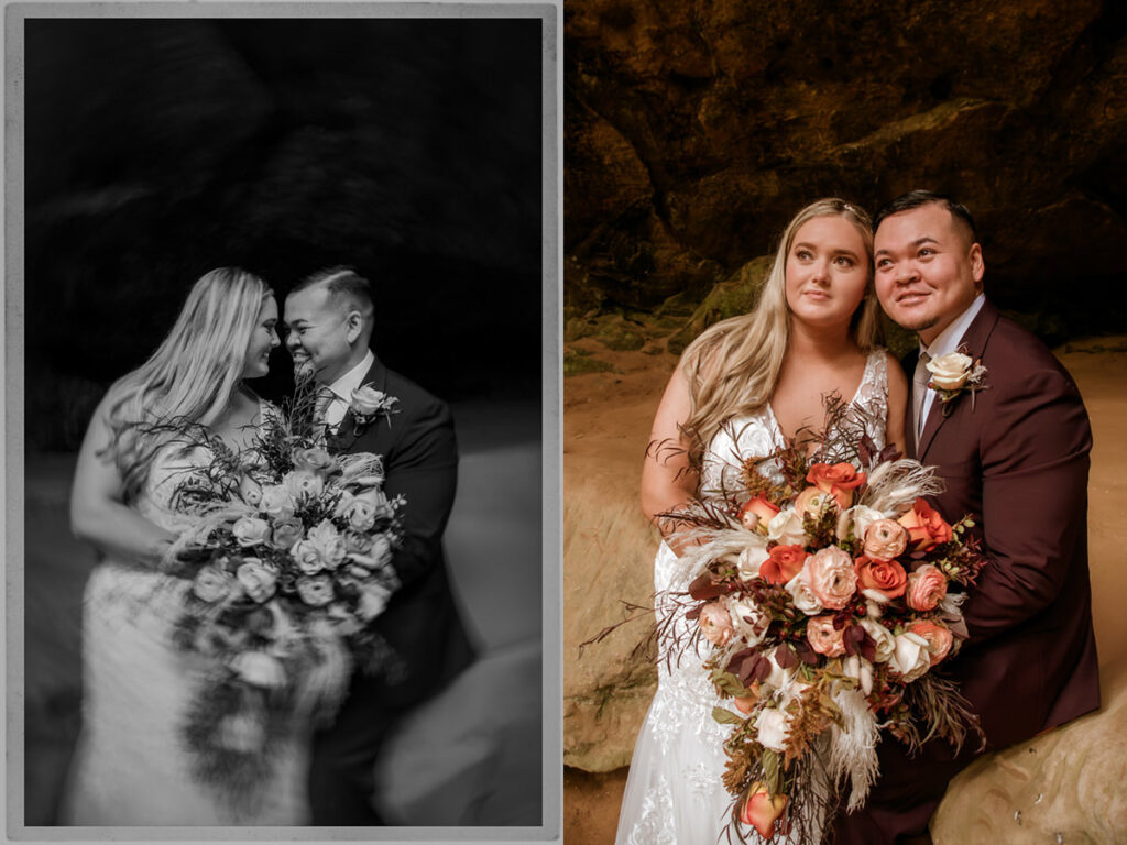 Wandering Weddings Ohio Hocking Hills Ash Cave Old Man's Cave State Park Wedding Elopement Adventurous Intimate Private Elizabeth Nihiser Photography Photographer Midwest West Virginia