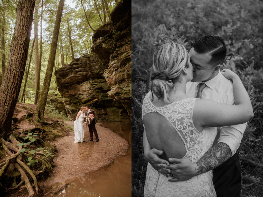 Wandering Weddings Ohio Hocking Hills Ash Cave Old Man's Cave State Park Wedding Elopement Adventurous Intimate Private Elizabeth Nihiser Photography Photographer Midwest West Virginia