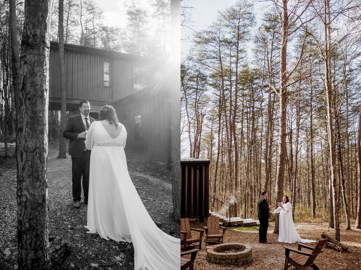 Box Hop Upper Falls Old Man's Cave Yule Hocking Hills Winter Solstice Wedding