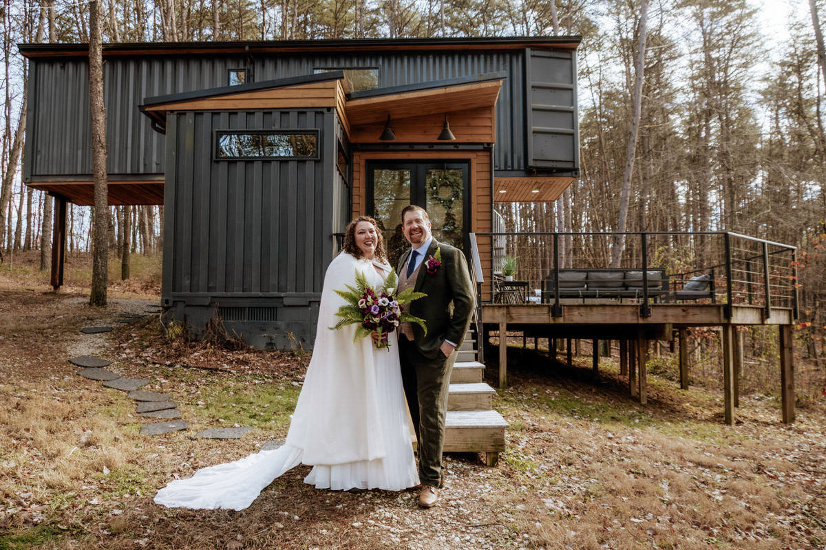 Box Hop Upper Falls Old Man's Cave Yule Hocking Hills Winter Solstice Wedding