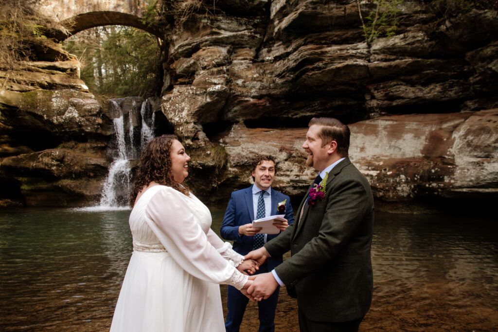 Box Hop Upper Falls Old Man's Cave Yule Hocking Hills Winter Solstice Wedding