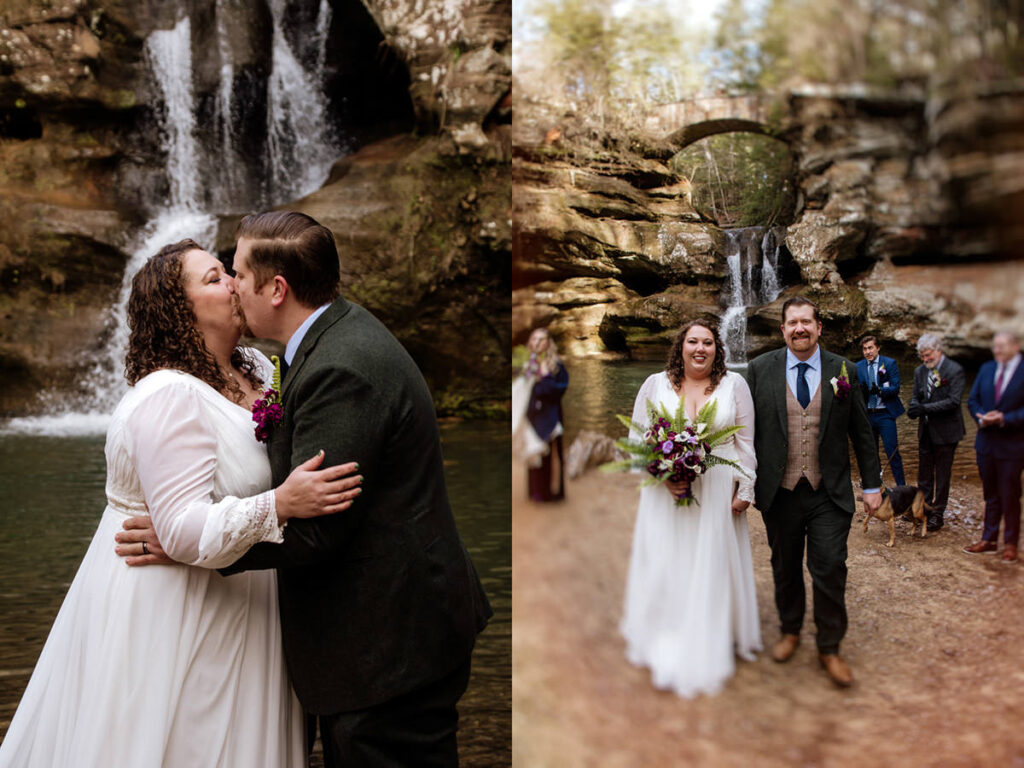 Box Hop Upper Falls Old Man's Cave Yule Hocking Hills Winter Solstice Wedding