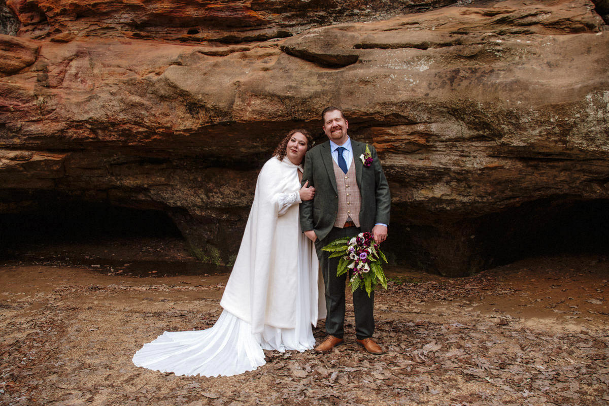 Box Hop Upper Falls Old Man's Cave Yule Hocking Hills Winter Solstice Wedding