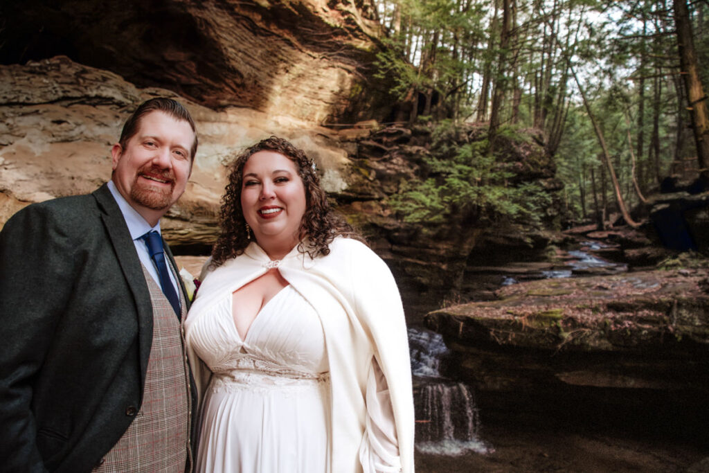 Box Hop Upper Falls Old Man's Cave Yule Hocking Hills Winter Solstice Wedding