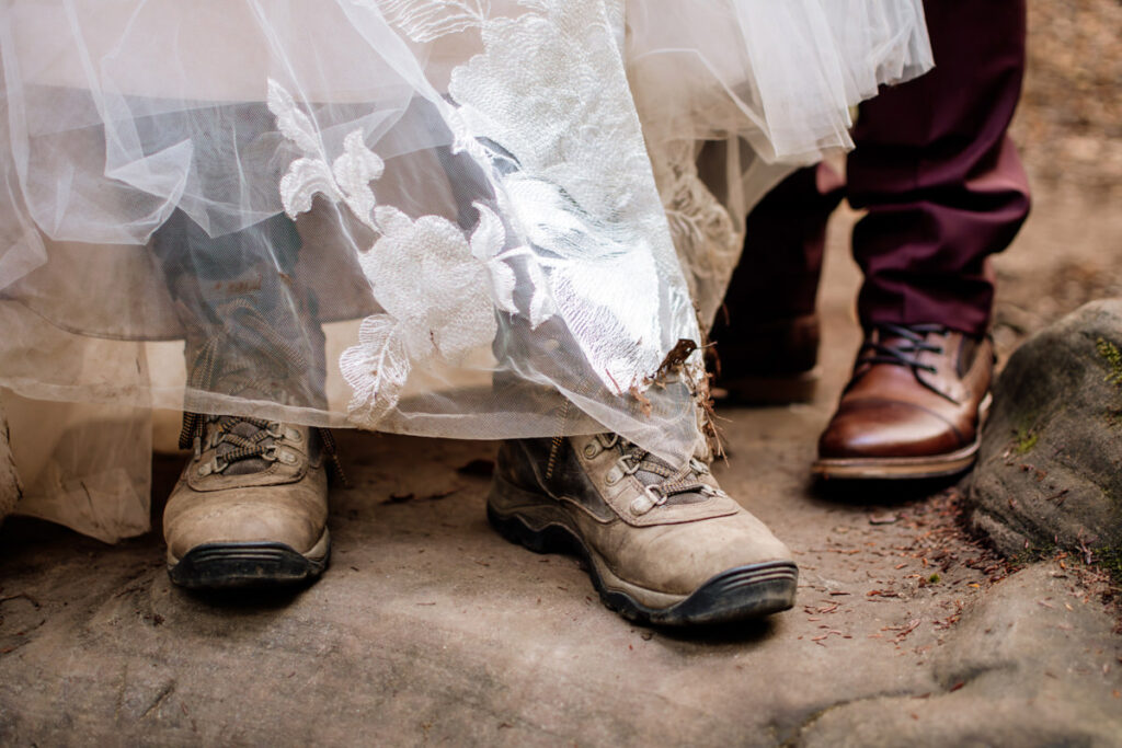 Cedar Falls Hocking Hills Elopement Photographer Fall October Wedding