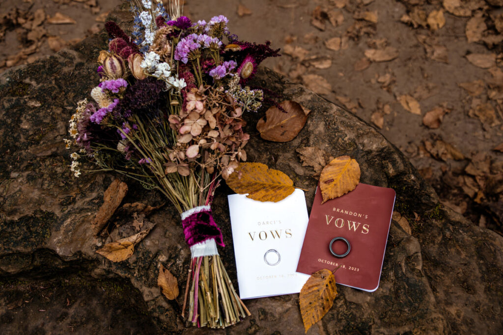 Cedar Falls Hocking Hills Elopement Photographer Fall October Wedding