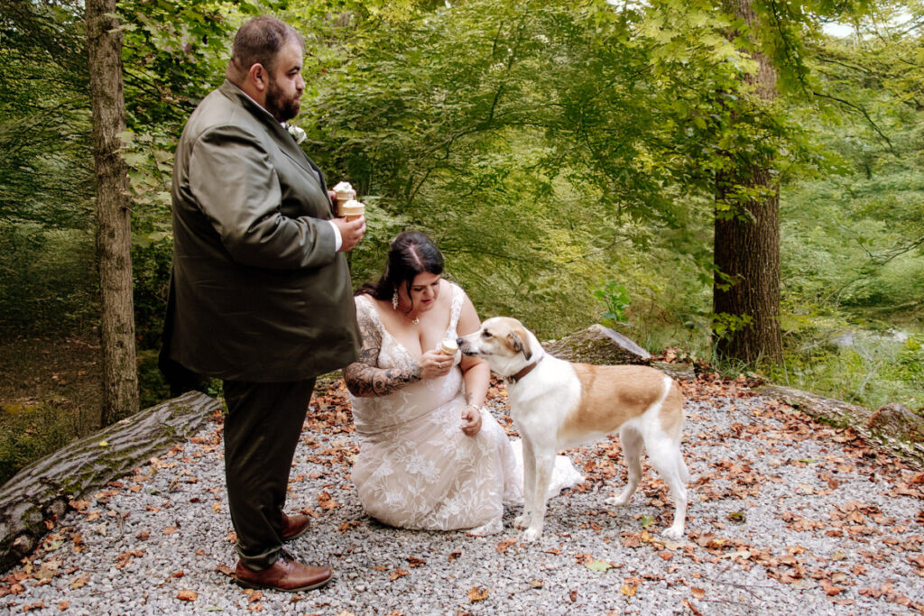 Hocking Hills Full Day Elopement Wedding Conkles Hollow Ash Cave Cabin