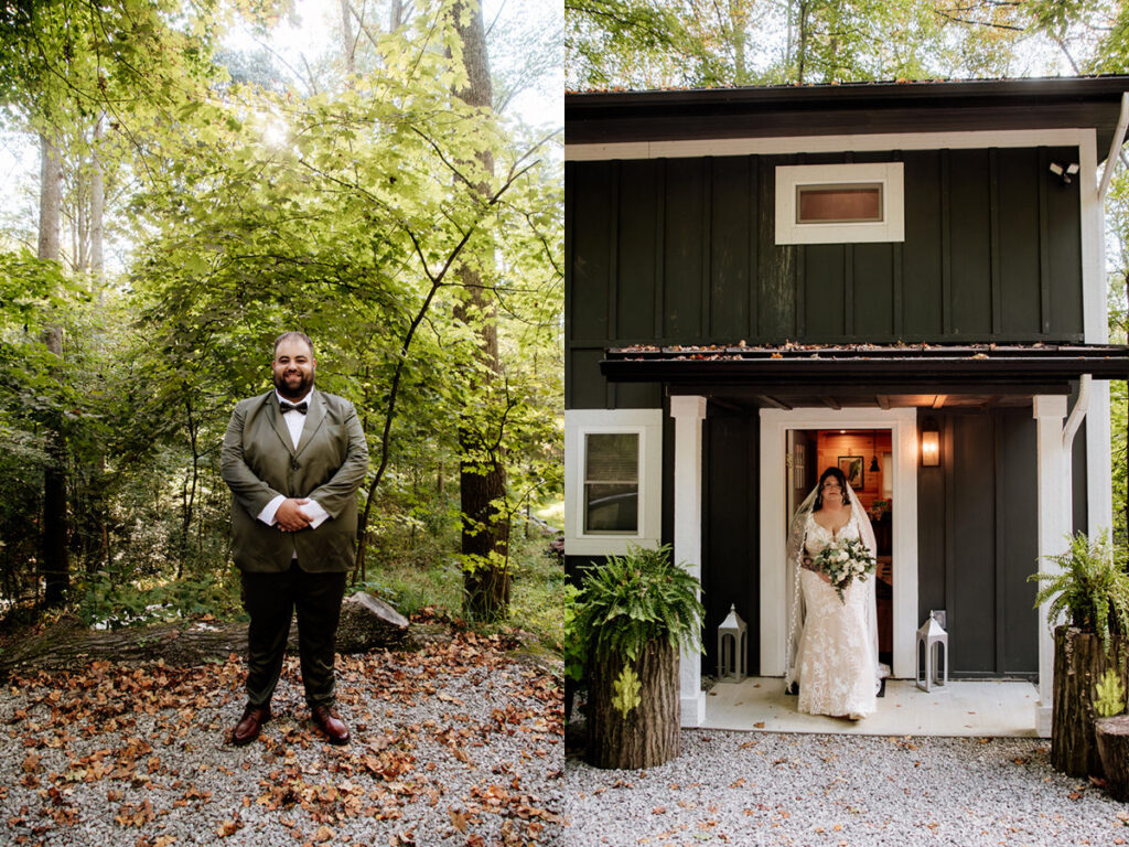 Hocking Hills Full Day Elopement Wedding Conkles Hollow Ash Cave Cabin