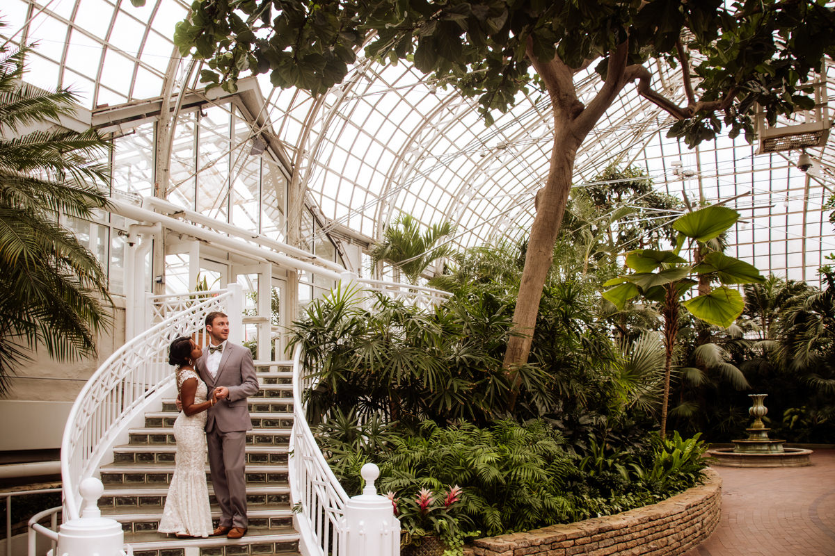 Franklin Park Conservatory Wedding Photographer Columbus Ohio Elizabeth Nihiser Photography