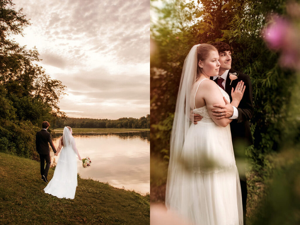 Lake Logan Hocking Hills Beach Wedding Elopement Summer Sunset Golden Hour Photographer