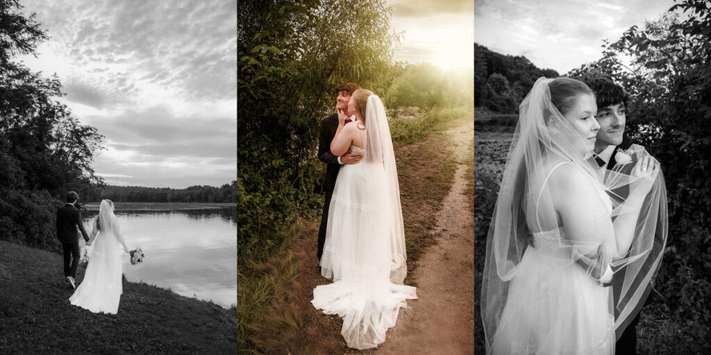 Lake Logan Hocking Hills Beach Wedding Elopement Summer Sunset Golden Hour Photographer