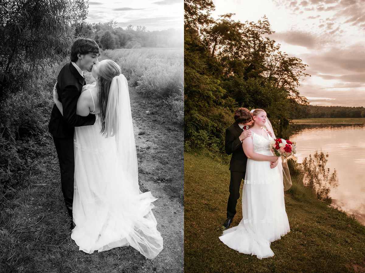 Lake Logan Hocking Hills Beach Wedding Elopement Summer Sunset Golden Hour Photographer